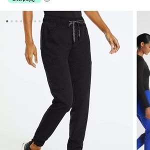 Jaanuu jogger scrub pants black medium